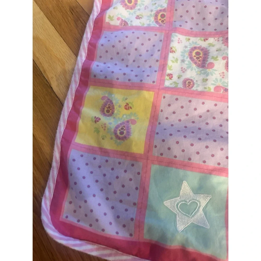 American Girl Bitty Baby Patchwork Paisley Doll Blanket Replacement Polka Dot
